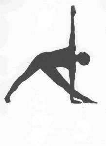 trikonasana outline
